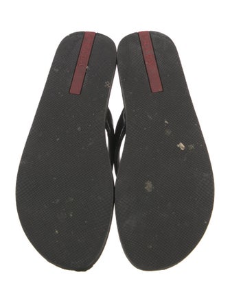 Prada Sport Patent Leather Flip Flops