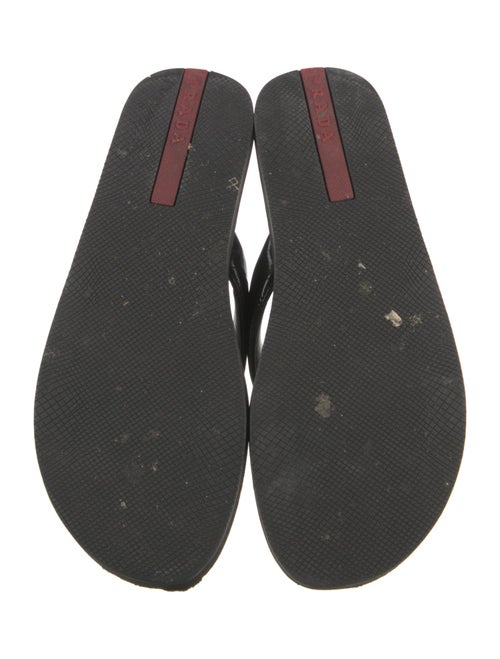 Prada Sport Patent Leather Flip Flops