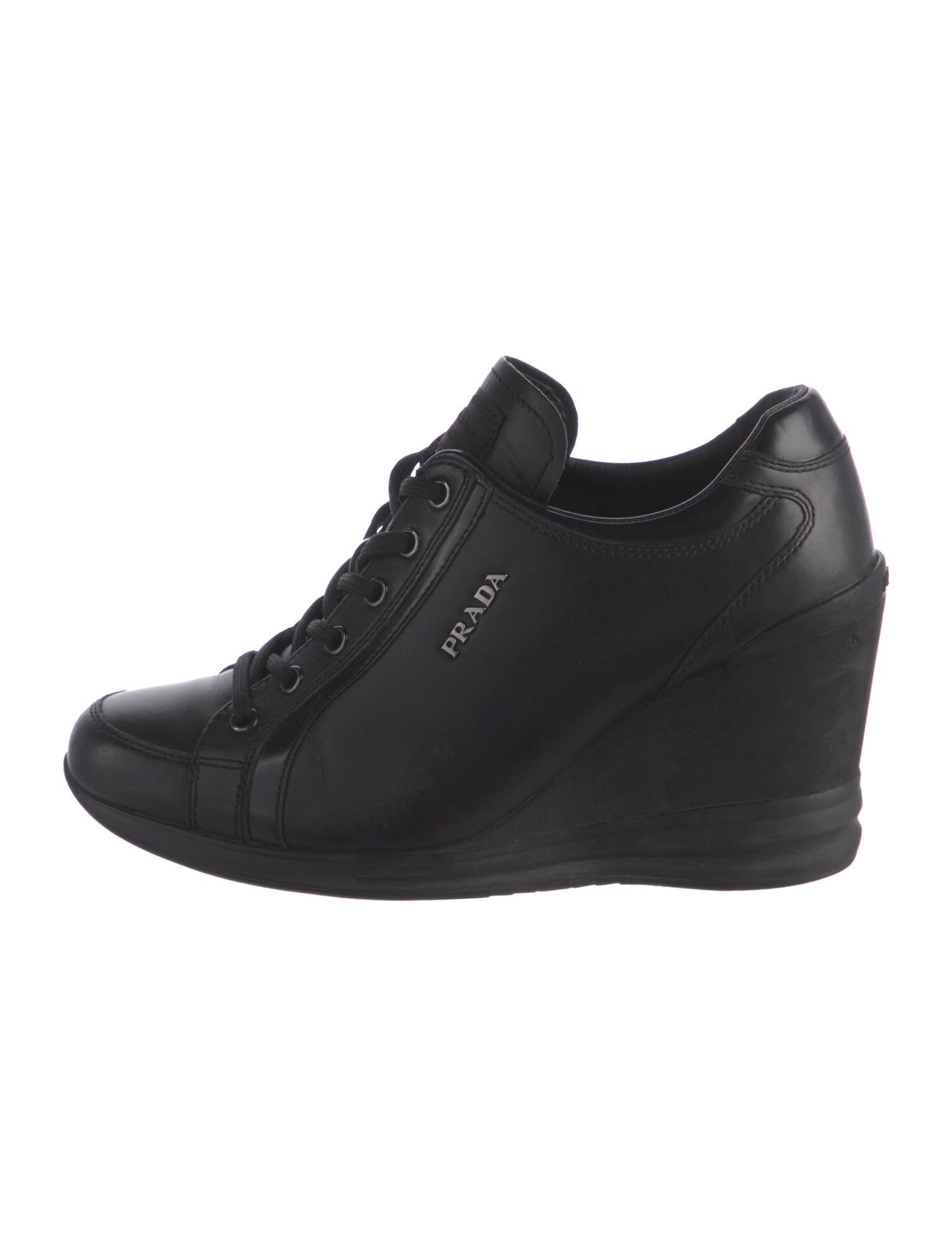 Prada Sport Leather Lace-Up Boots