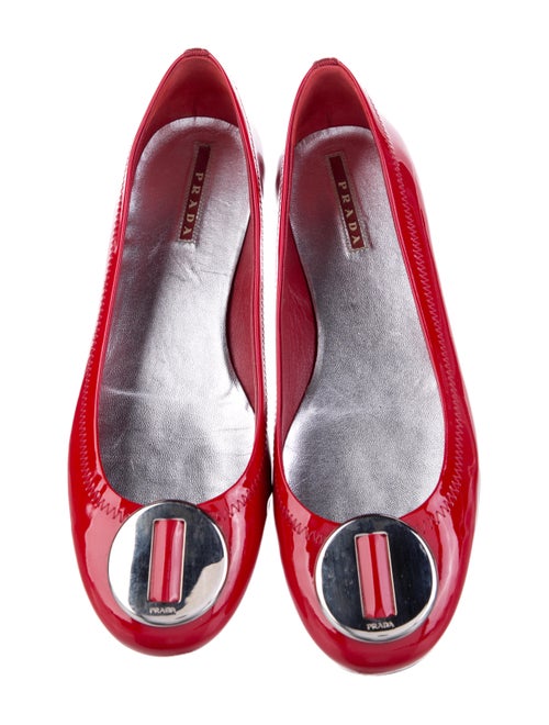 Prada Sport Patent Leather Ballet Flats