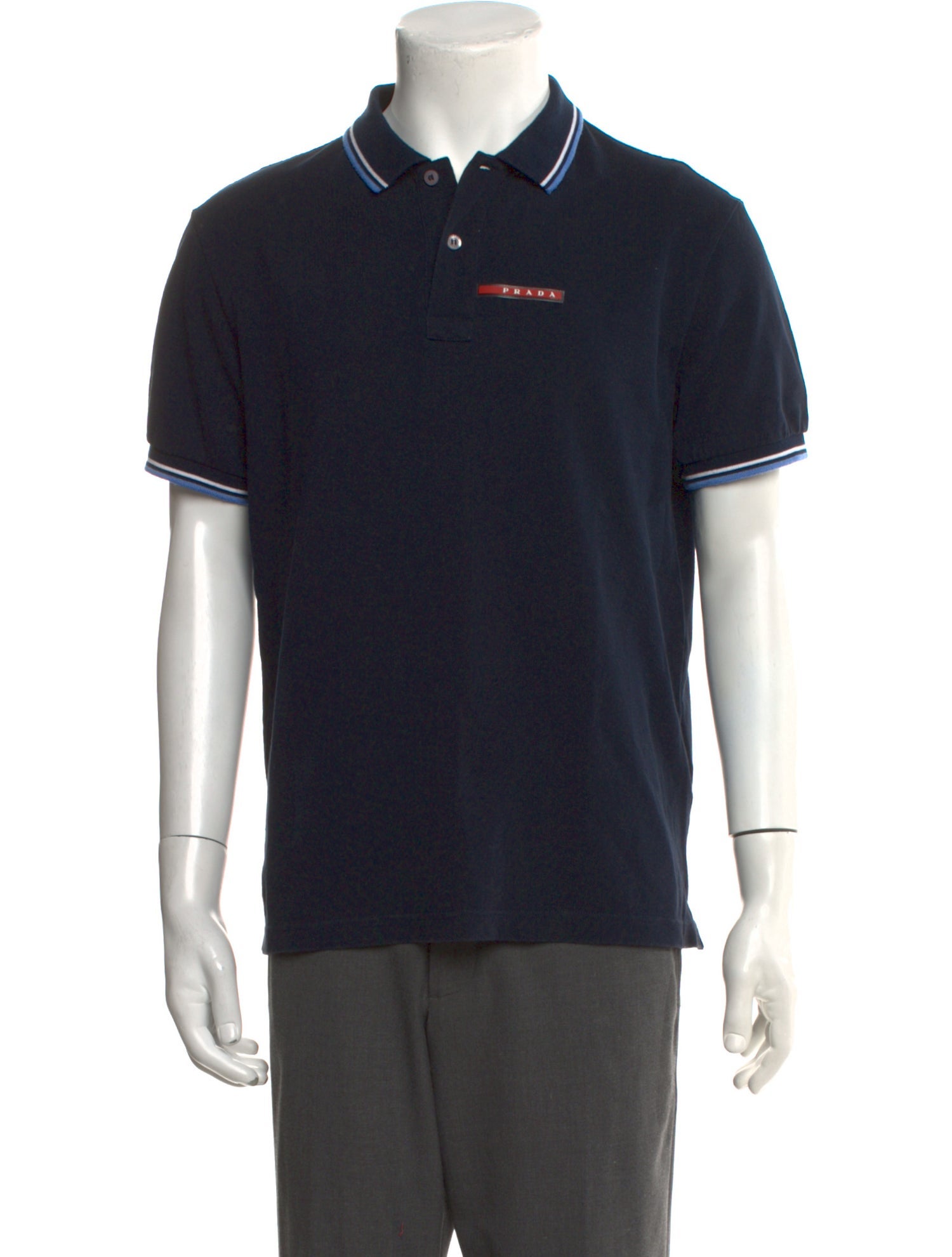 Prada 2017 Striped Polo Shirt