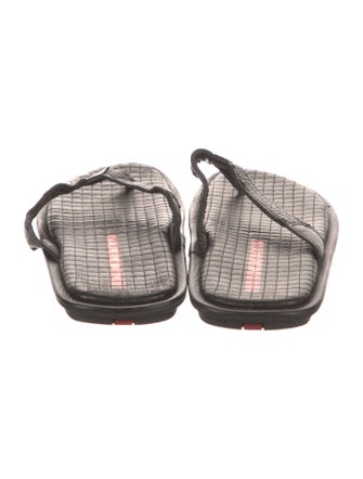 Prada Sport Leather Flip Flops