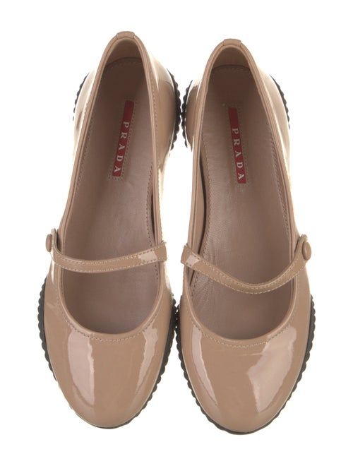 Prada Sport Patent Leather Mary Jane Flats
