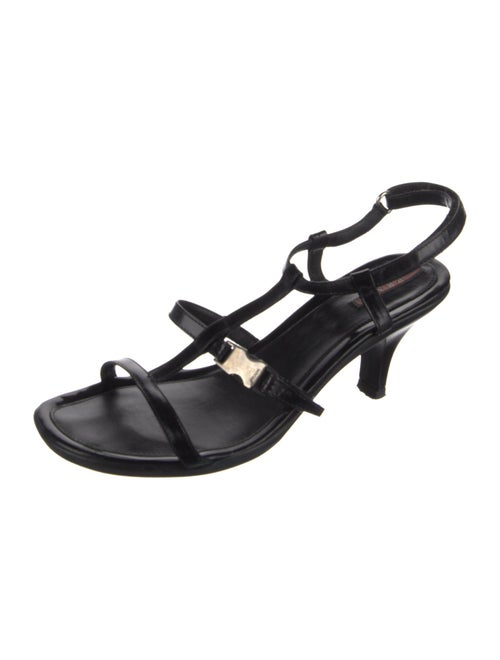 Prada Sport Leather Slingback Sandals