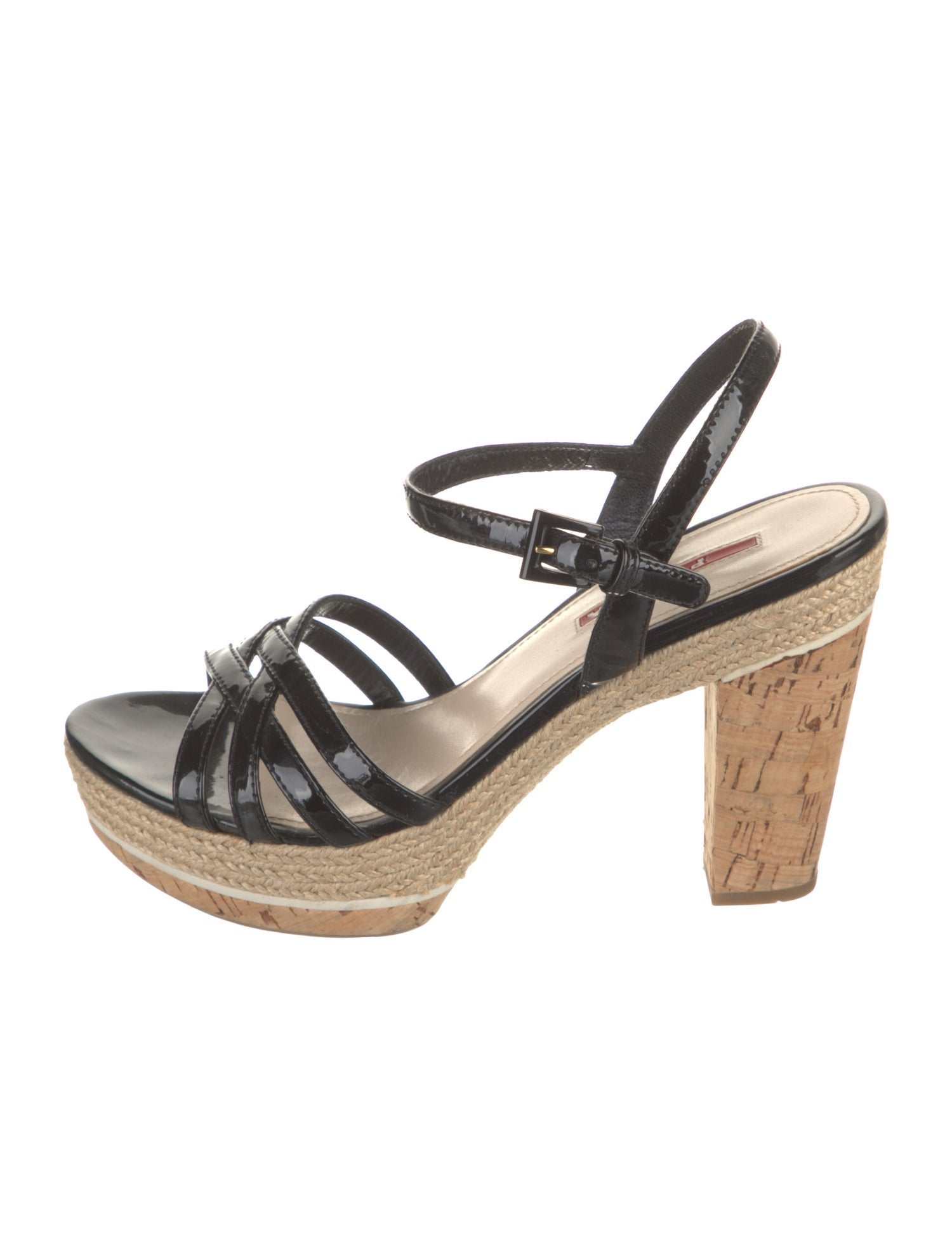 Prada Sport 3xp044 Patent Leather Espadrilles