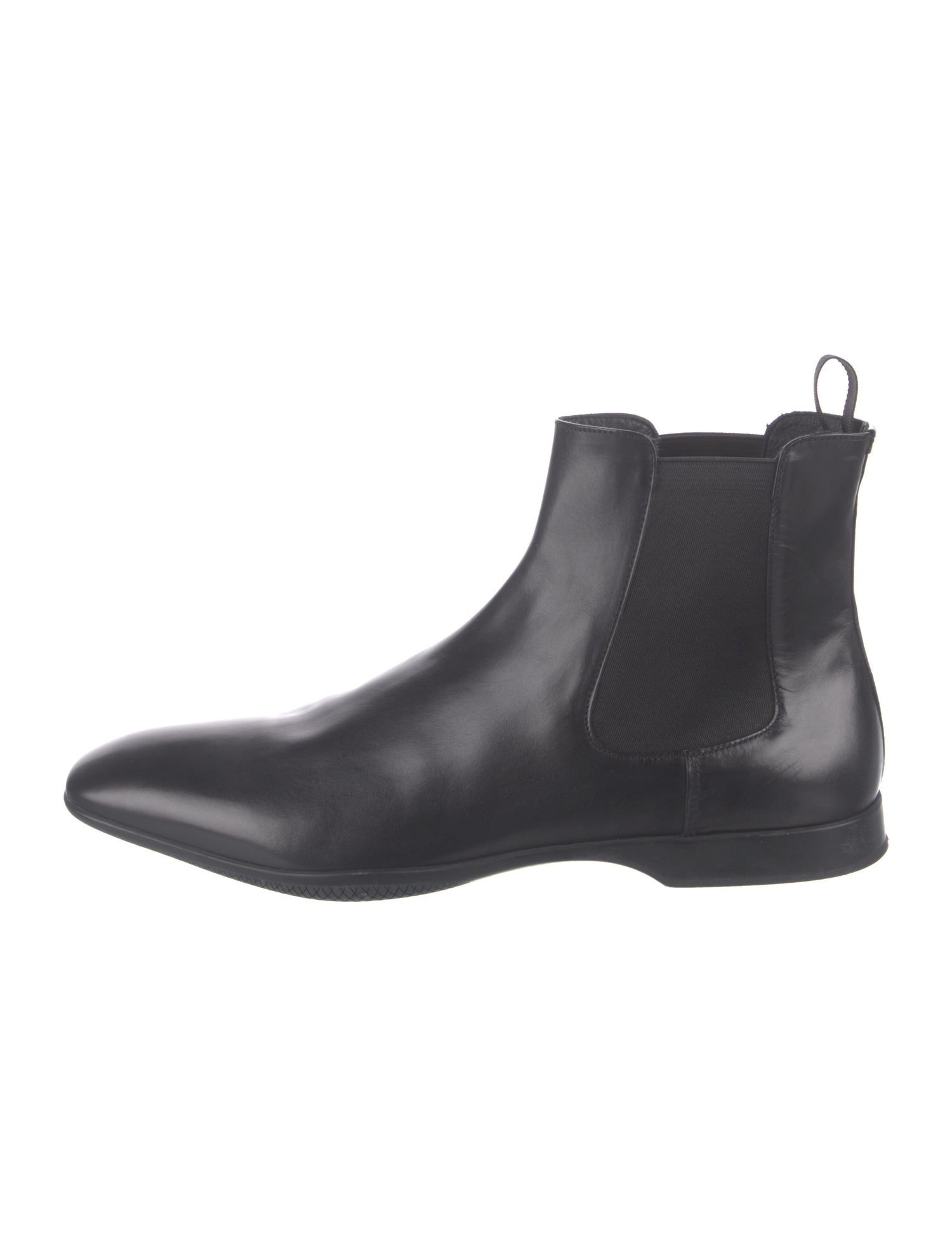 Prada Sport Leather Chelsea Boots