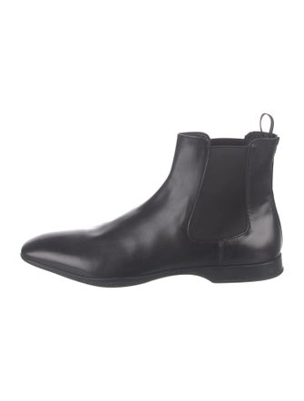 Prada Sport Leather Chelsea Boots