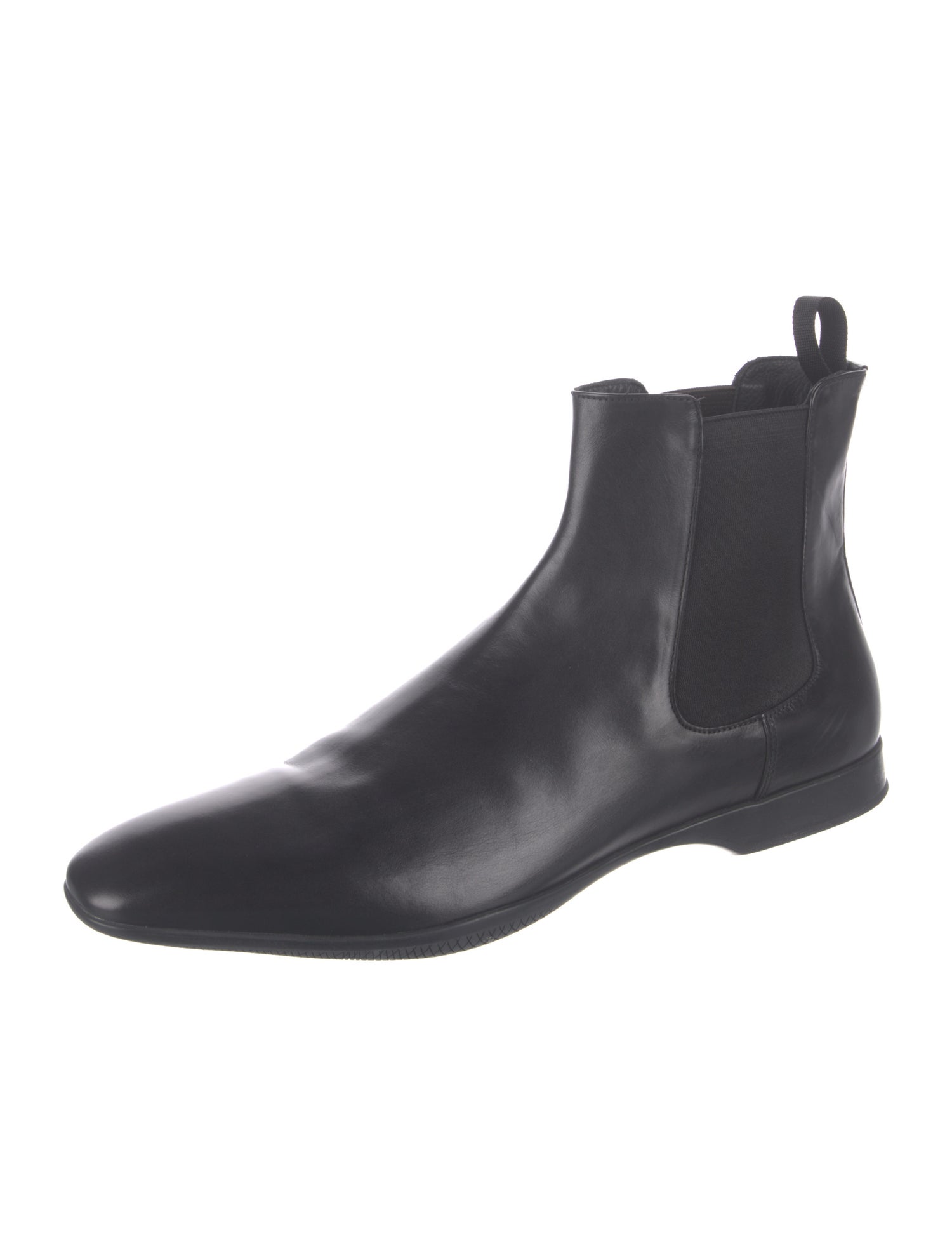 Prada Sport Leather Chelsea Boots