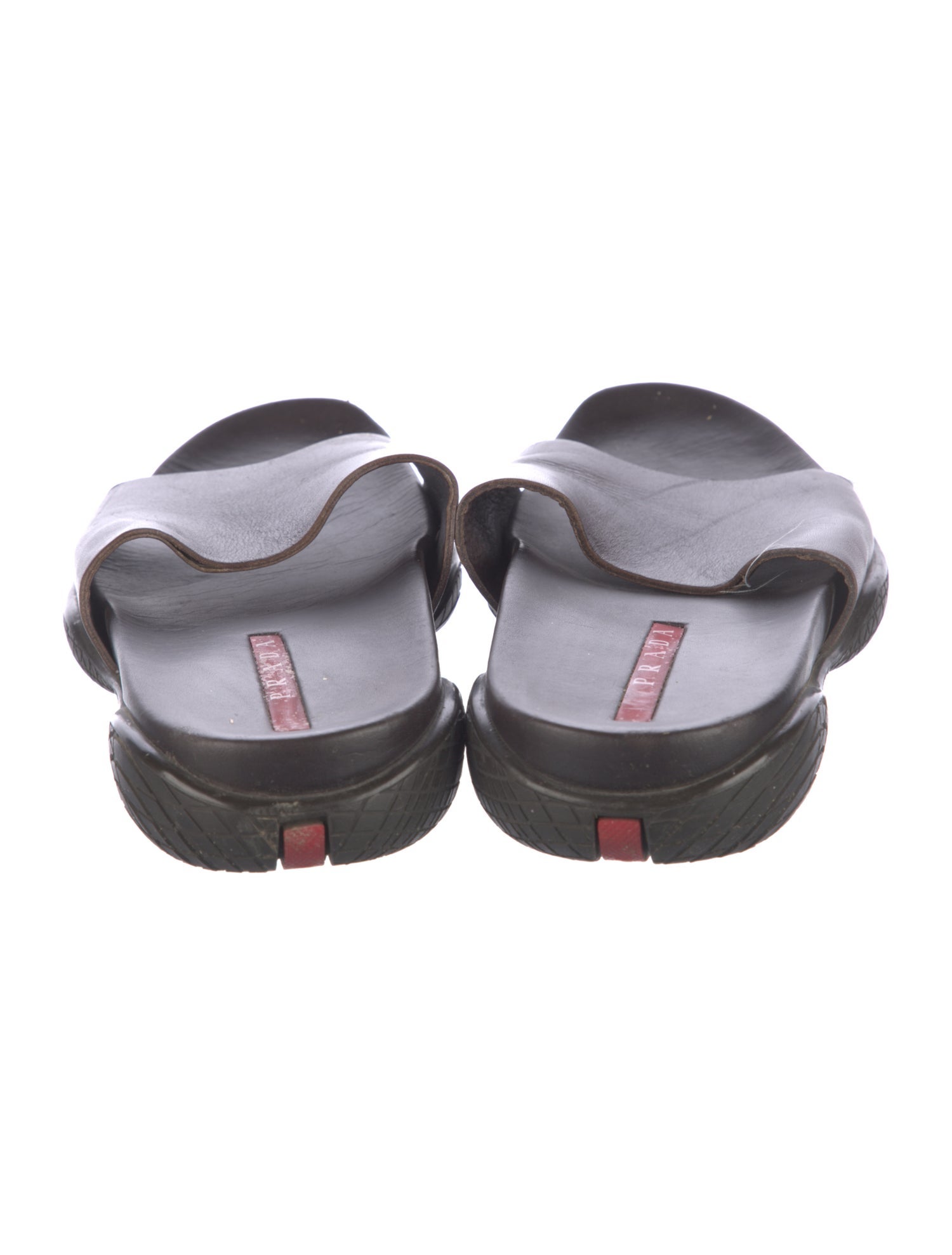 Prada Sport Leather Slides