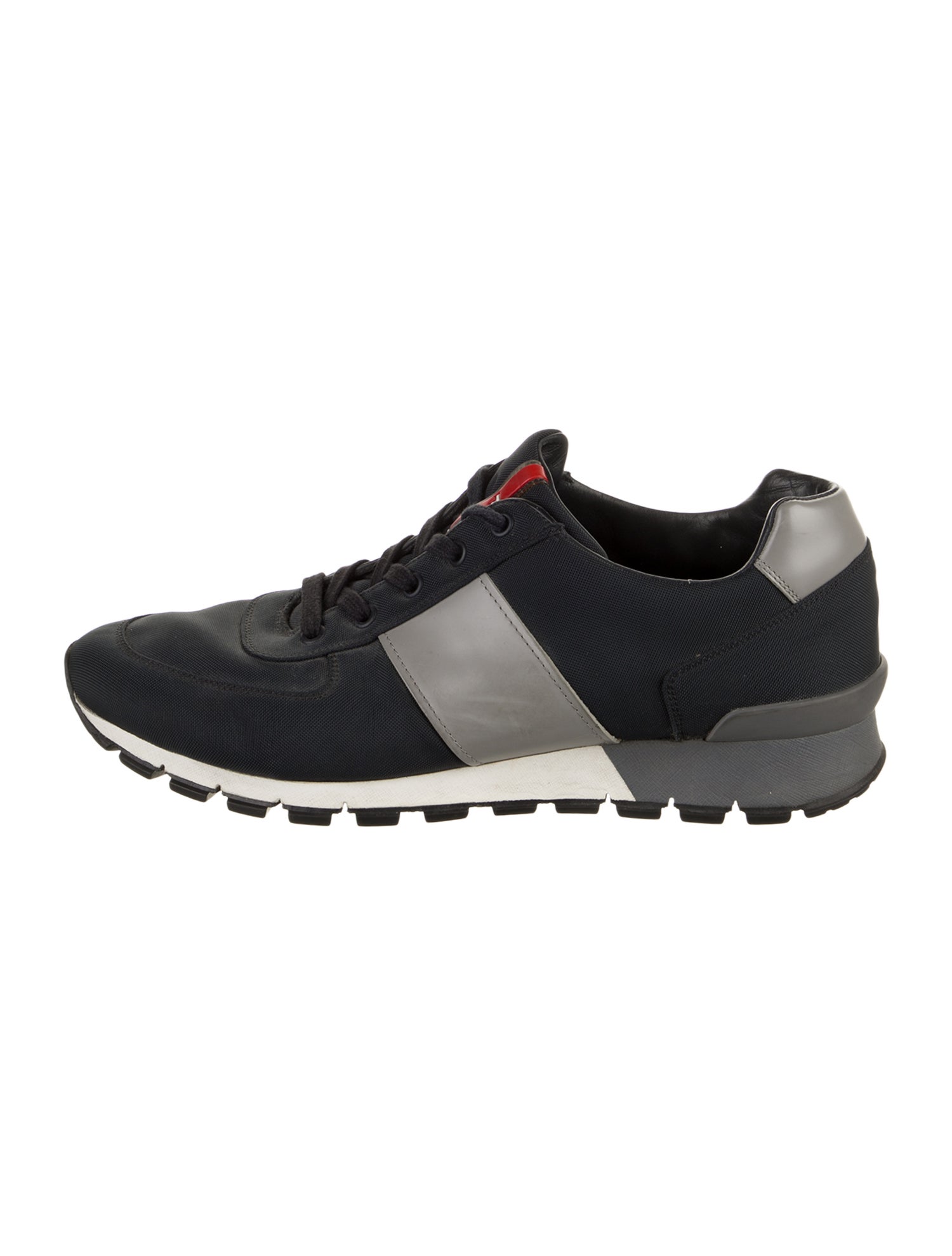 Prada Sport Canvas Colorblock Pattern Sneakers