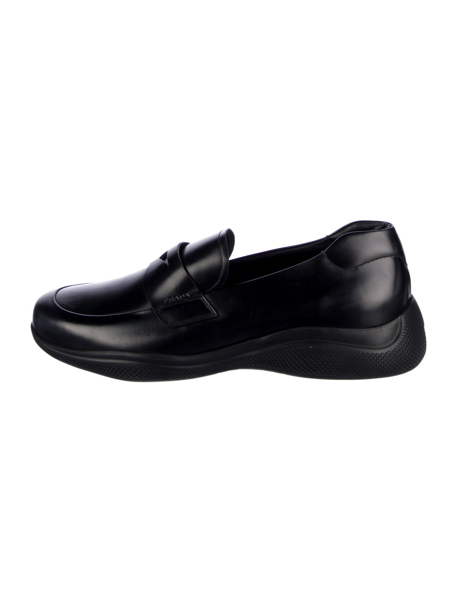 Prada Sport Leather Dress Loafers