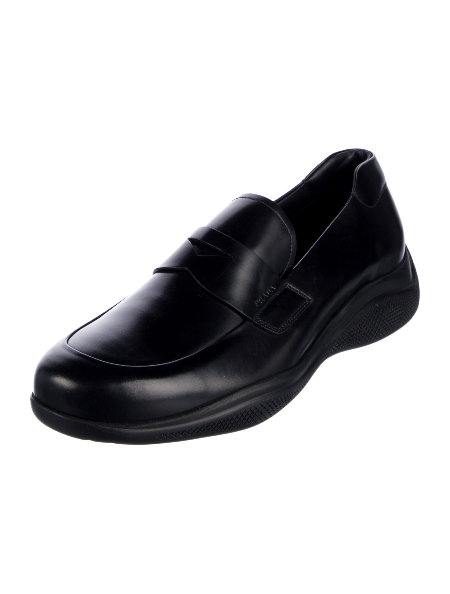 Prada Sport Leather Dress Loafers