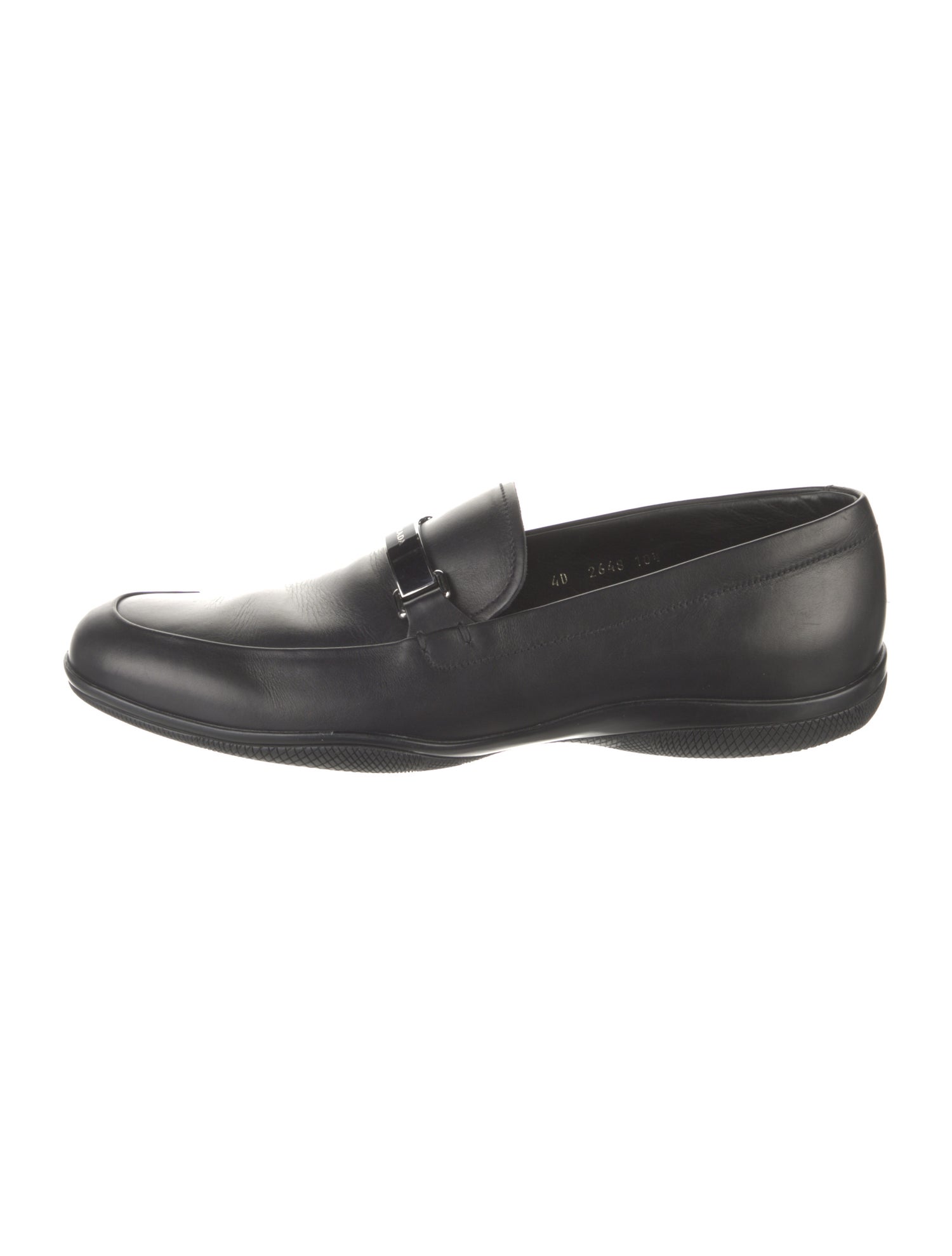 Prada Sport Leather Dress Loafers