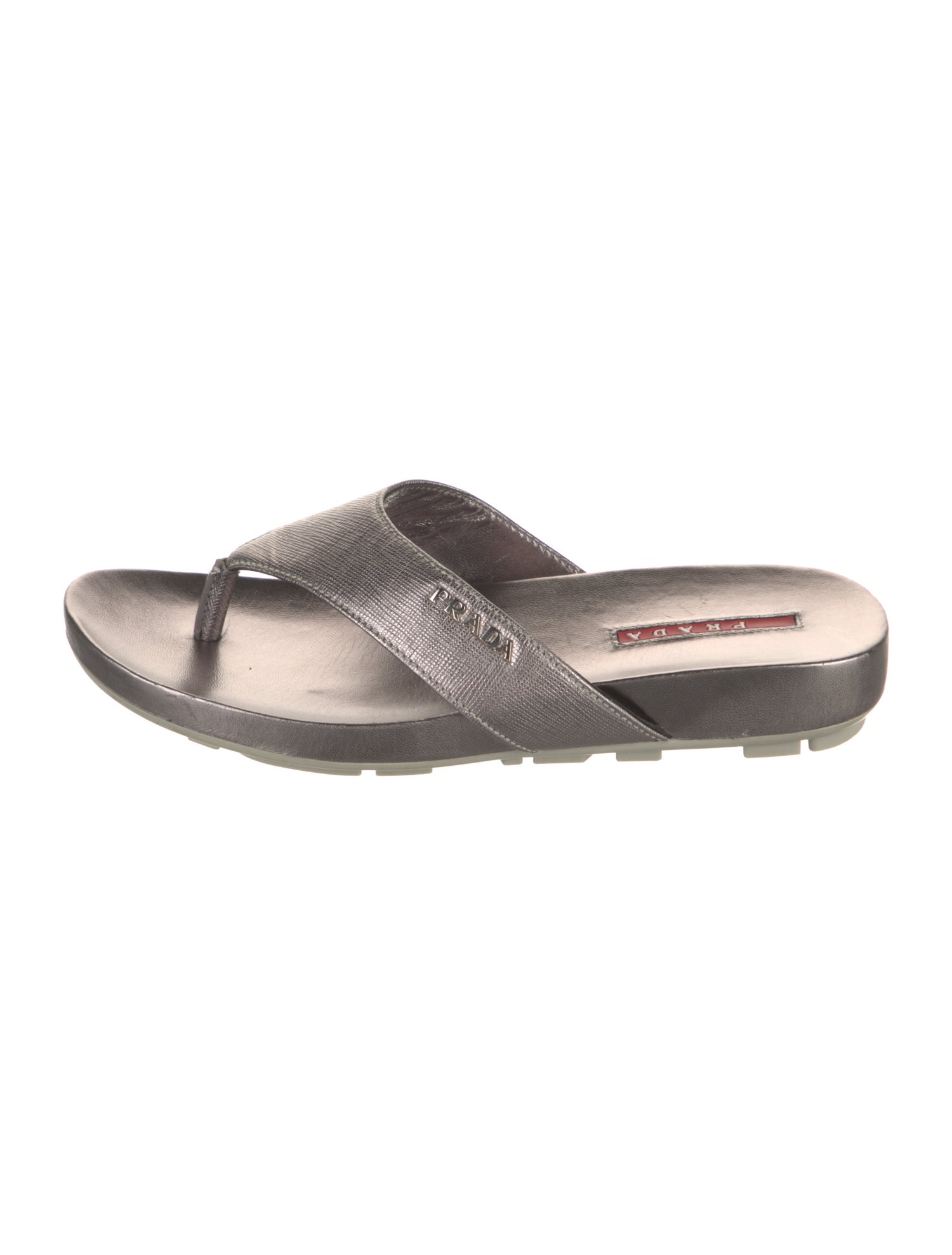 Prada Sport Leather Slides