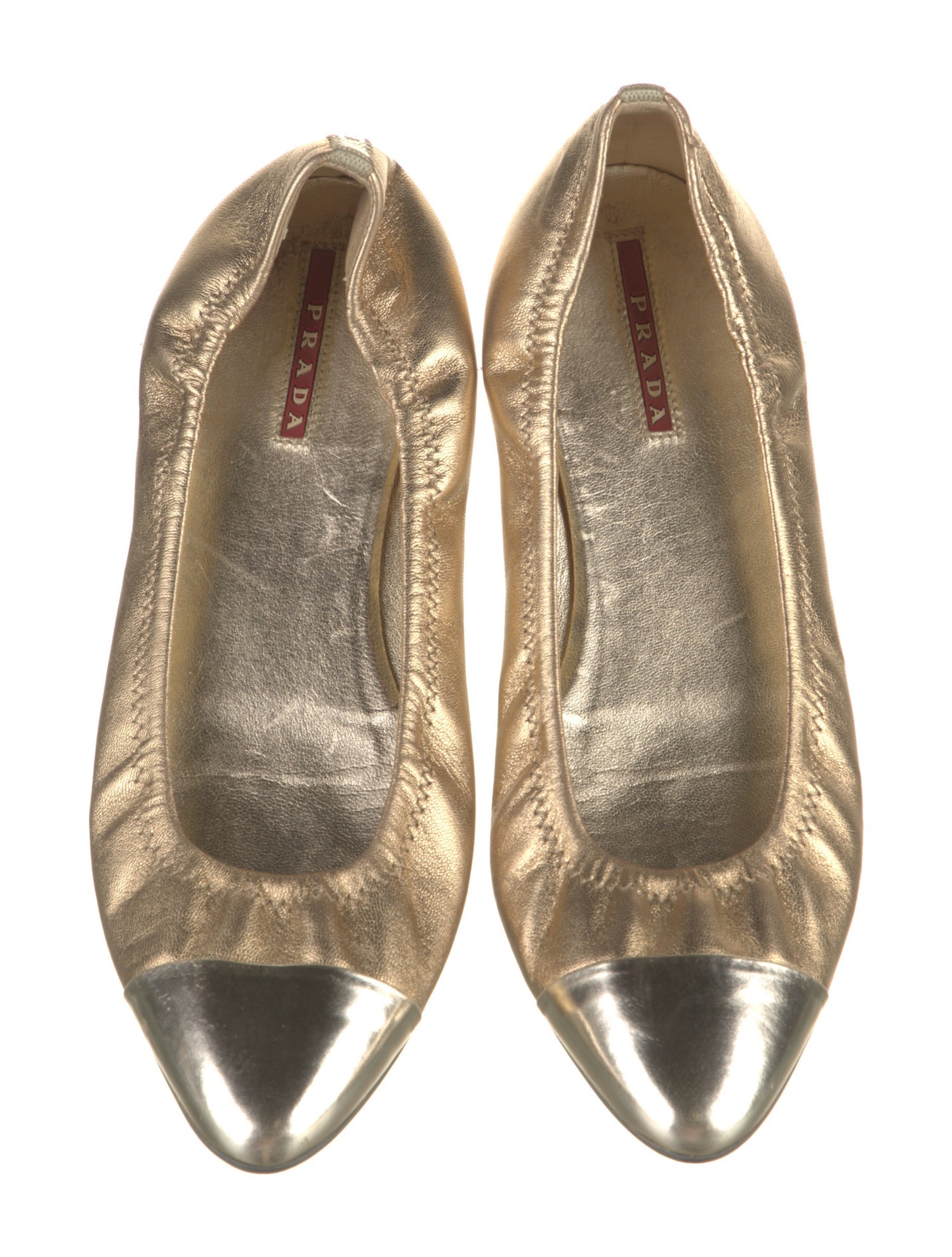 Prada Sport Leather Ballet Flats