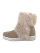 Prada Sport Suede Fur Trim Boots