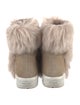 Prada Sport Suede Fur Trim Boots
