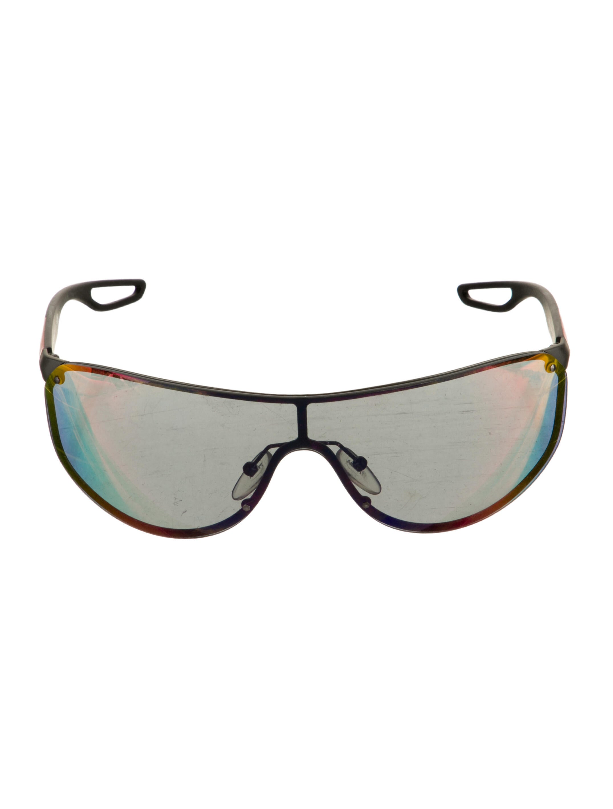 Prada Sport Shield Mirrored Sunglasses