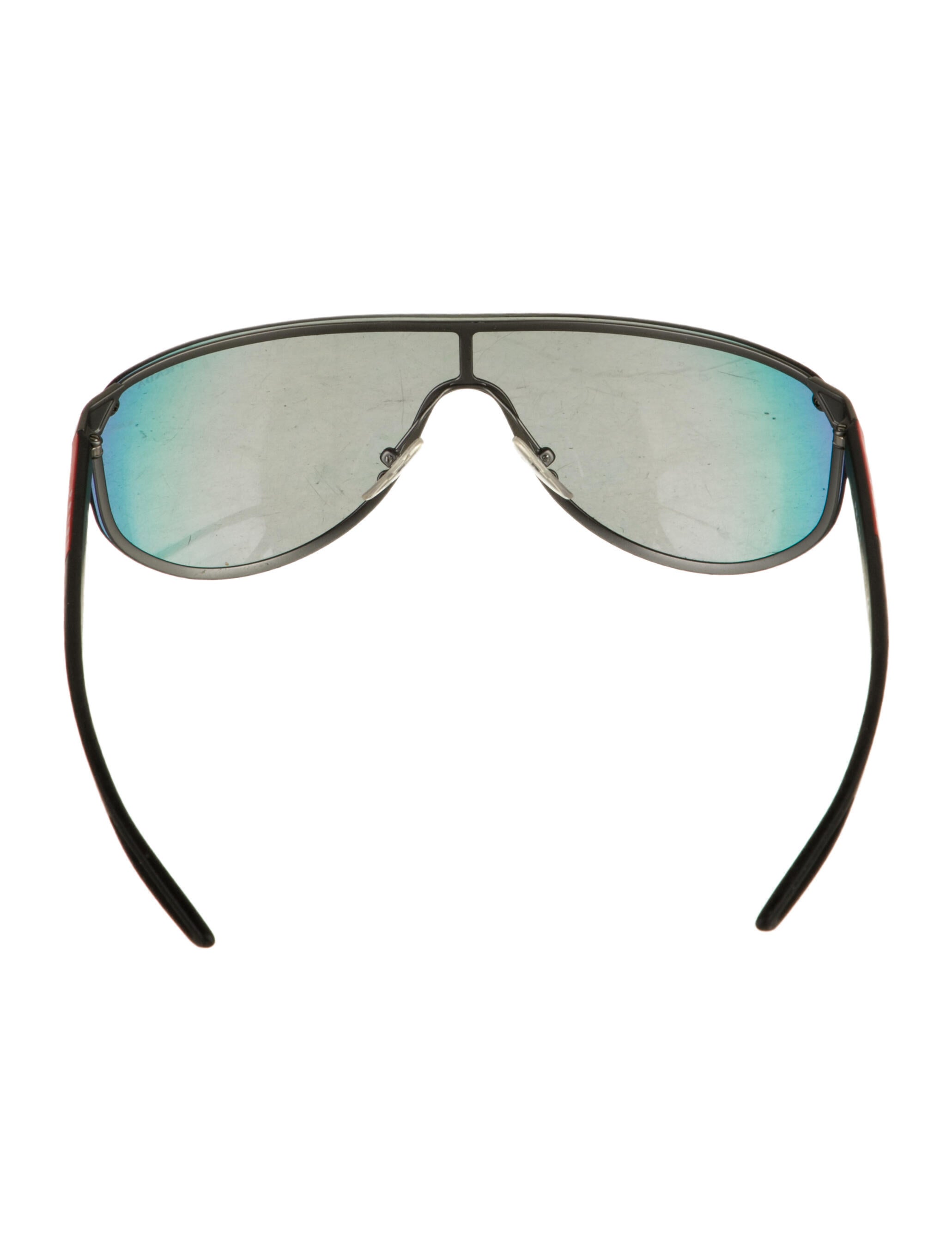 Prada Sport Shield Mirrored Sunglasses