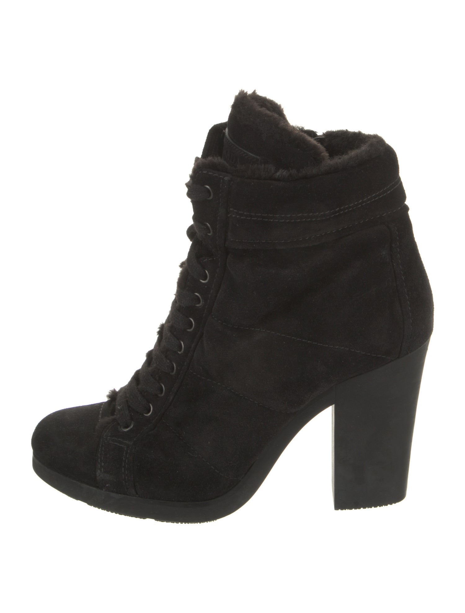 Prada Sport Suede Lace-Up Boots