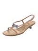 Prada Sport Leather Slingback Sandals