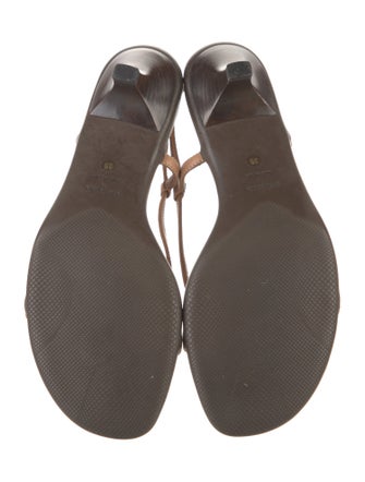 Prada Sport Leather Slingback Sandals