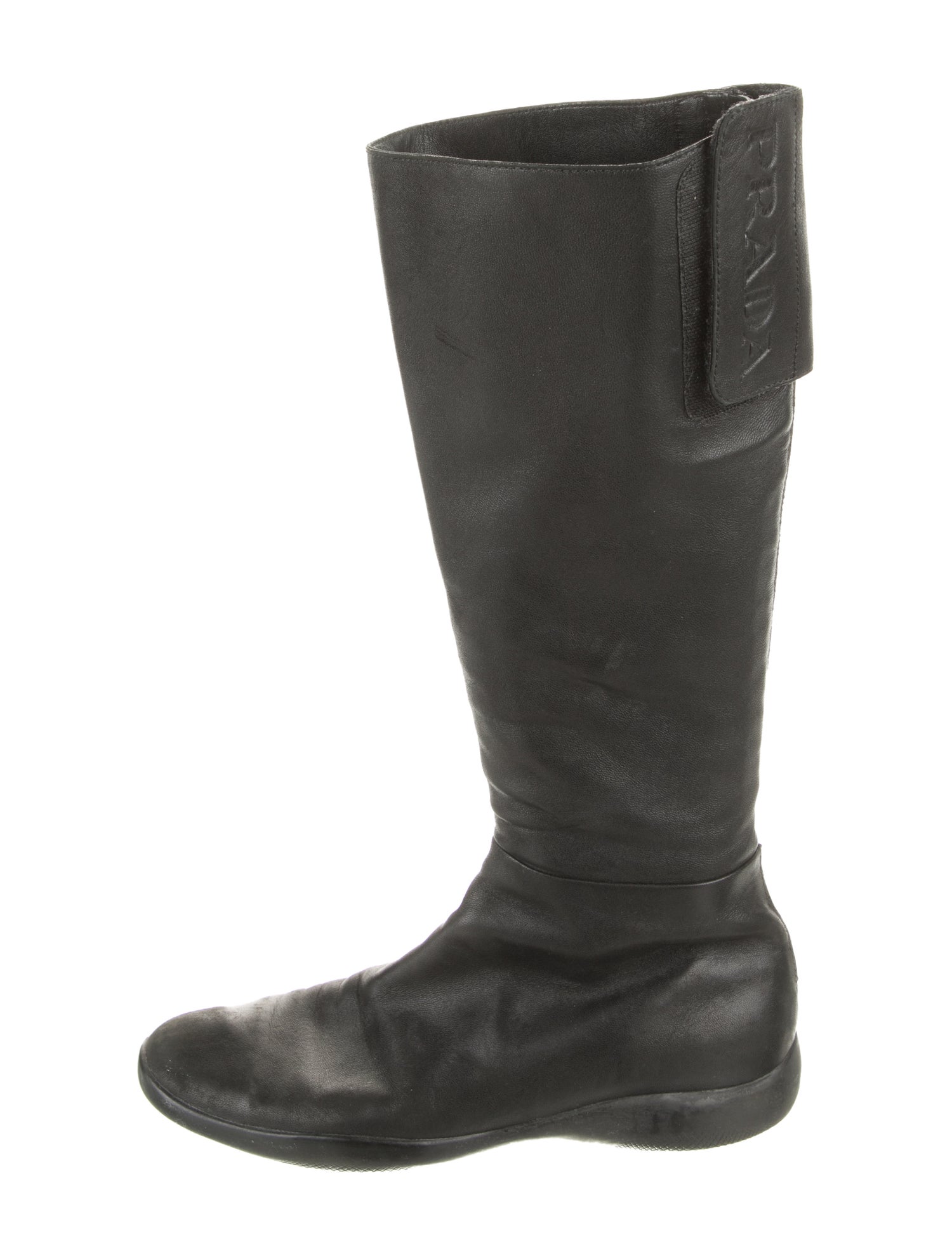 Prada Sport Leather Riding Boots