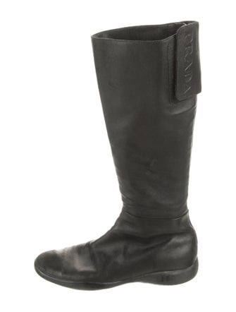 Prada Sport Leather Riding Boots