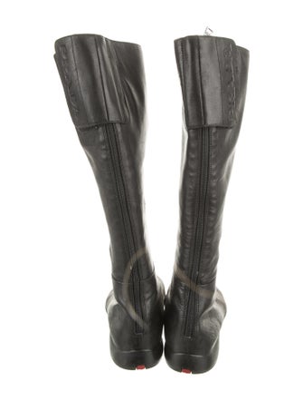 Prada Sport Leather Riding Boots