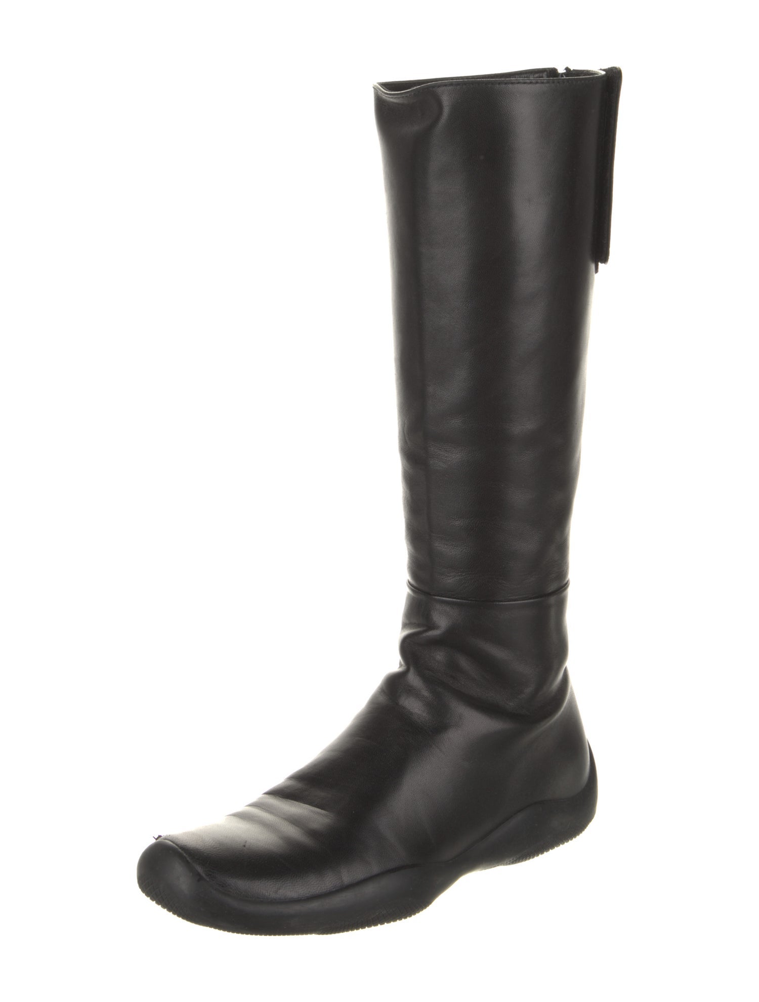 Prada Sport Leather Riding Boots