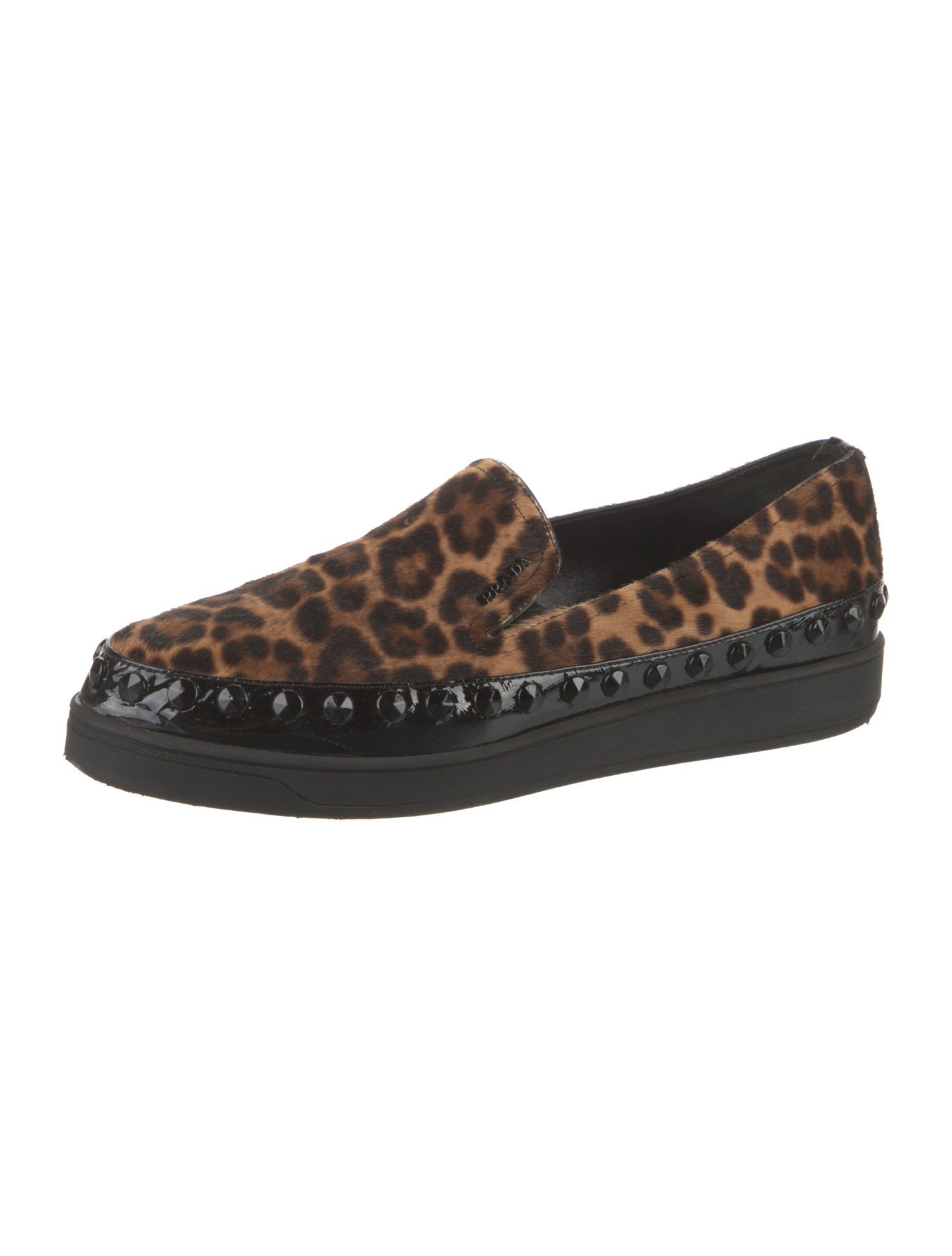 Prada Sport Ponyhair Animal Print Sneakers