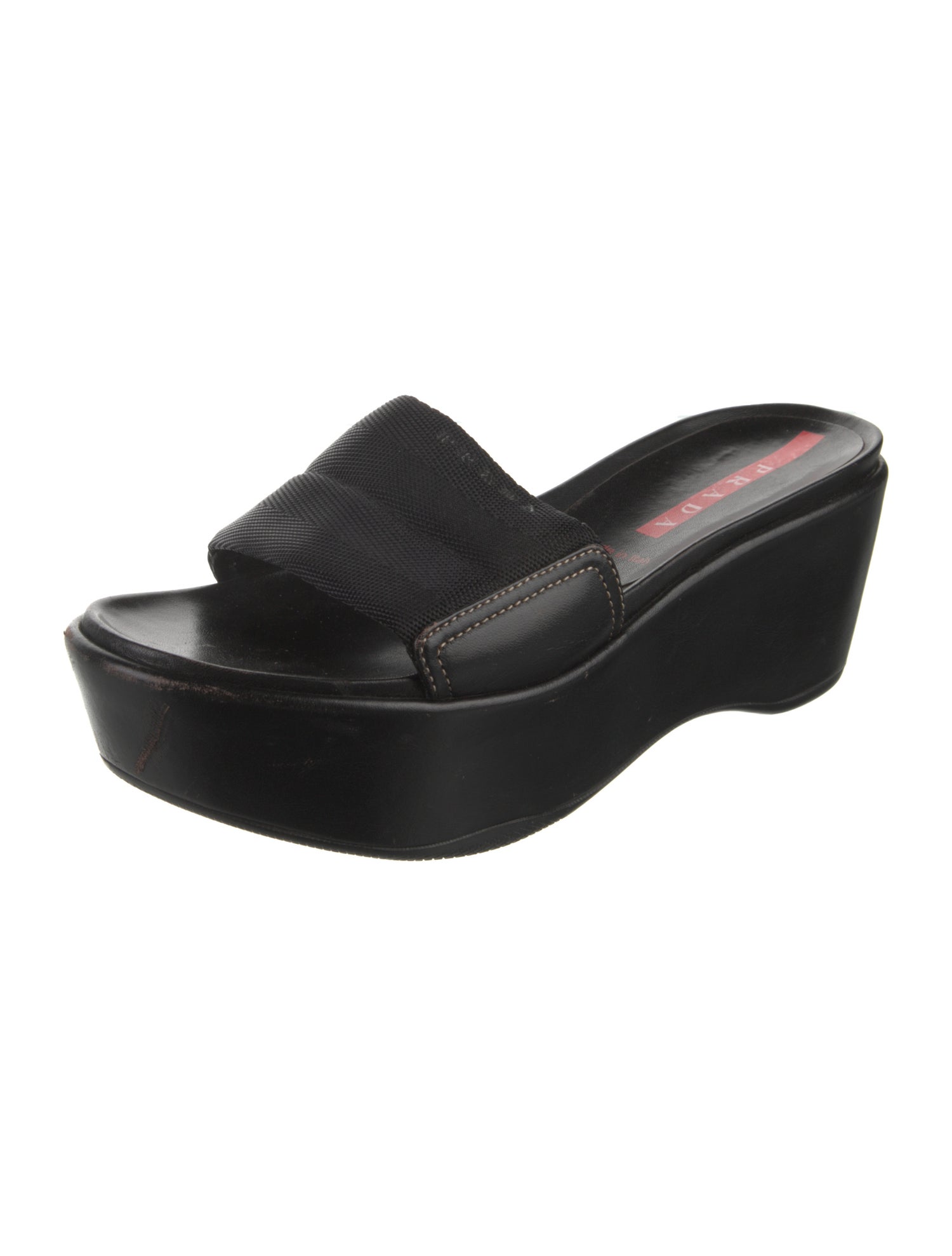 Prada Sport Leather Slides