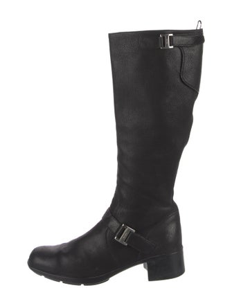 Prada Sport Leather Riding Boots
