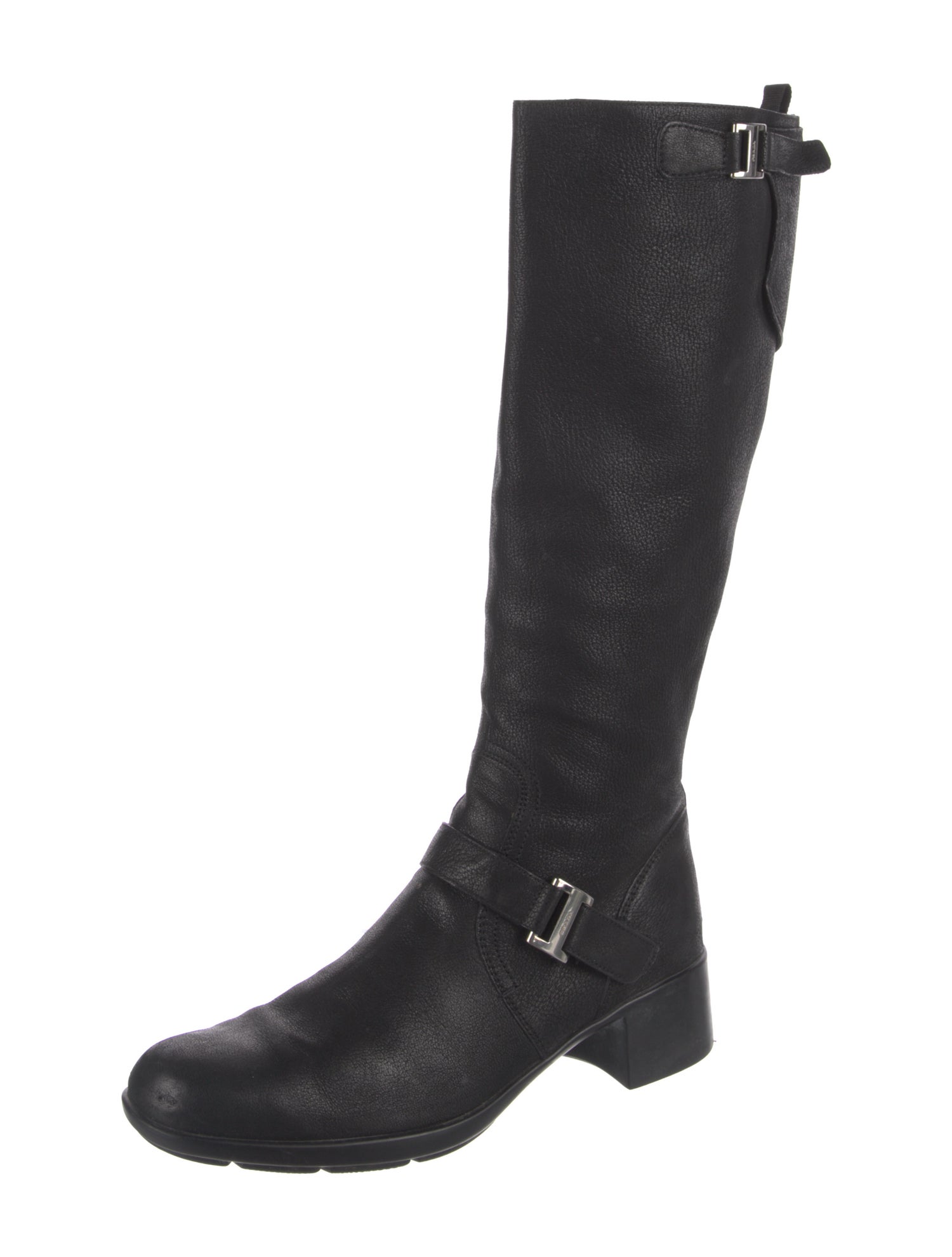 Prada Sport Leather Riding Boots
