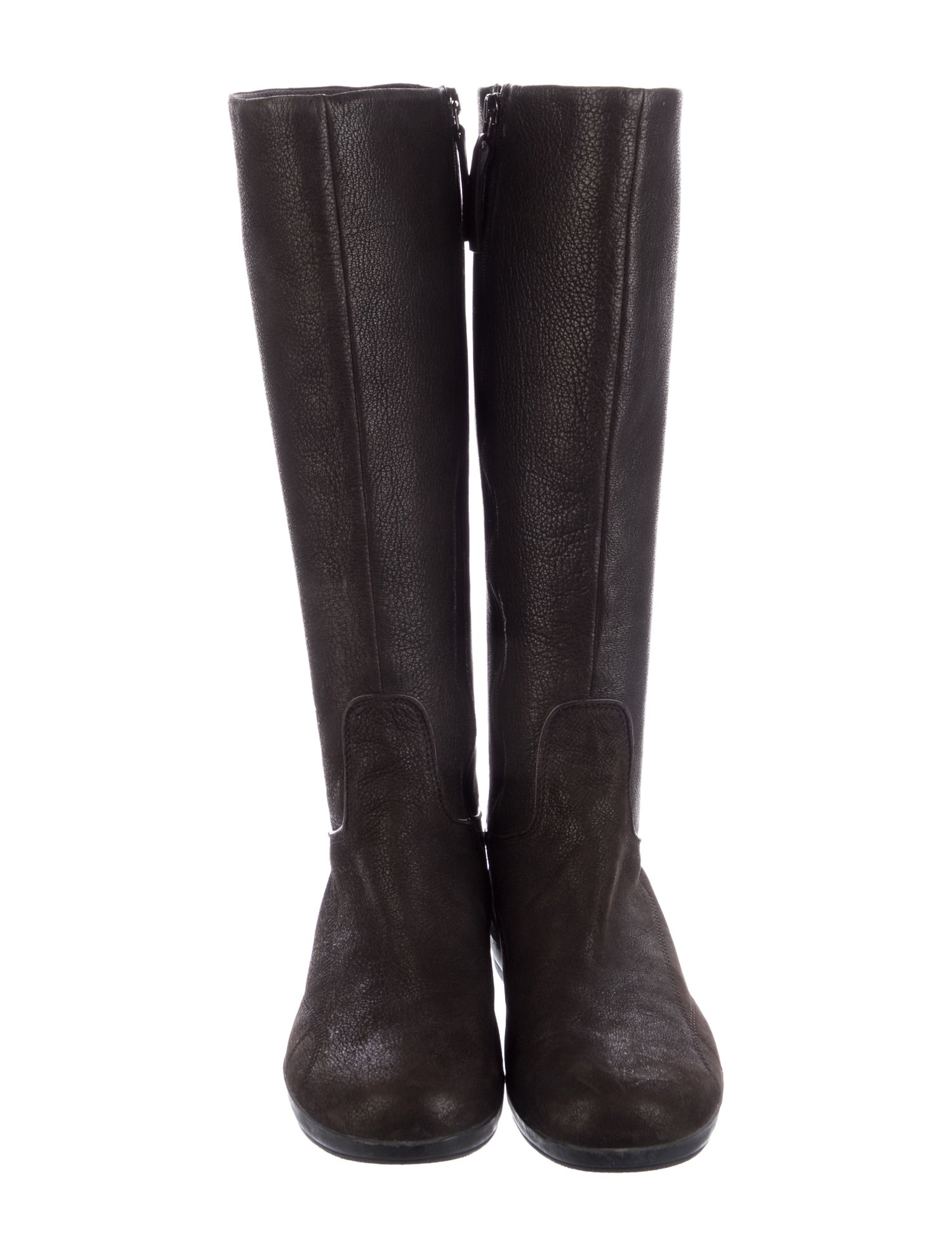 Prada Sport Leather Riding Boots