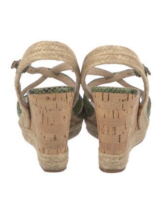 Prada Sport Snakeskin Animal Print Espadrilles