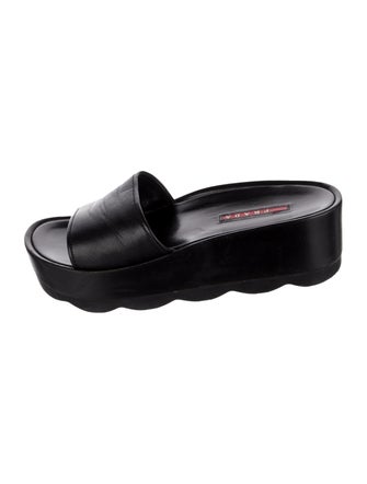 Prada Sport Leather Slides