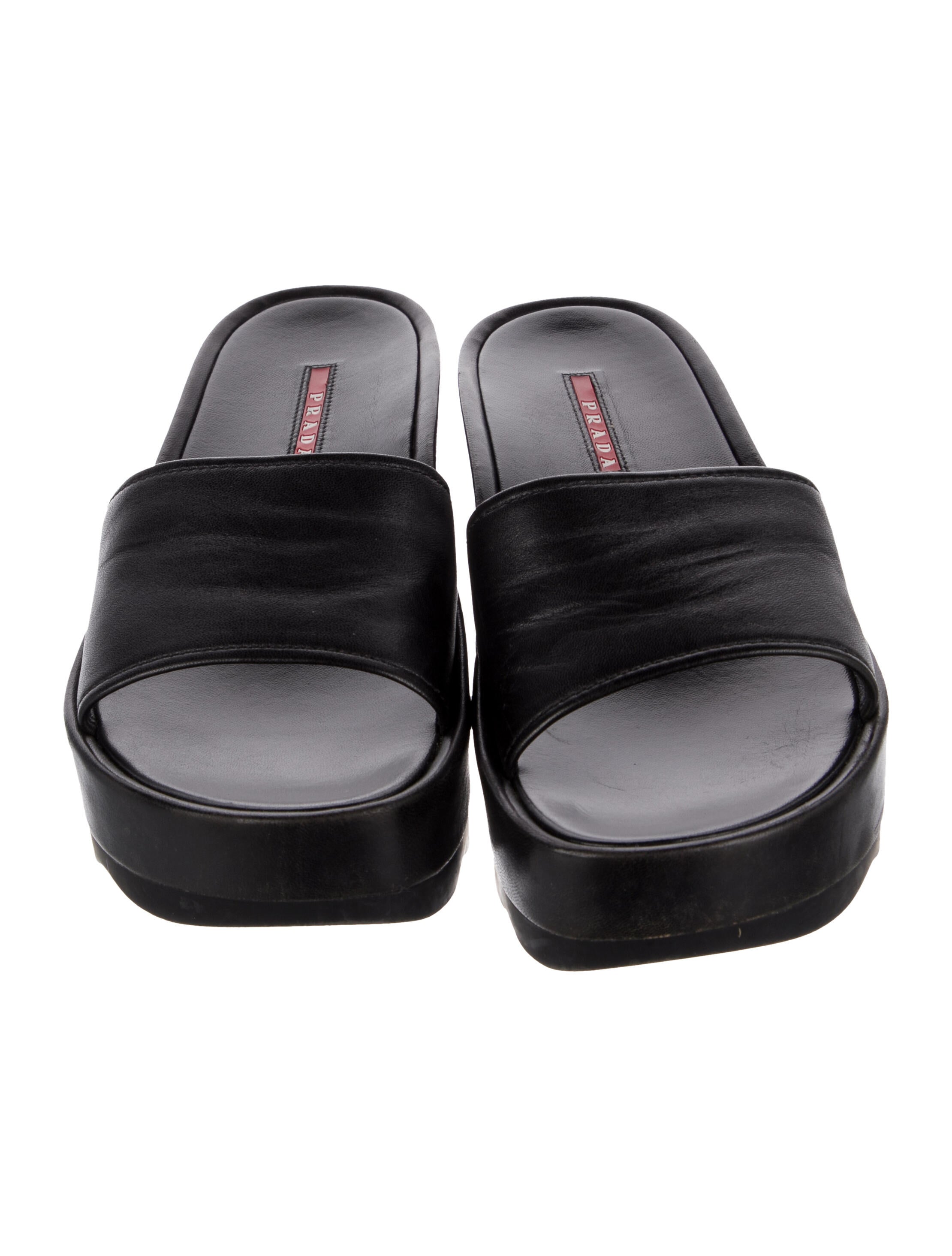 Prada Sport Leather Slides