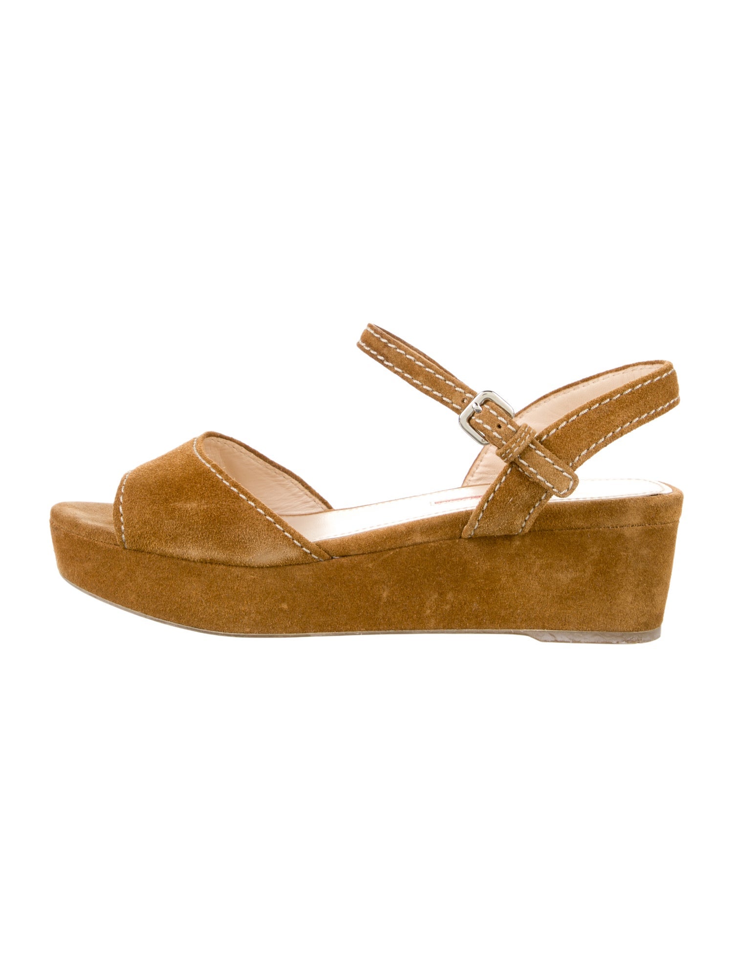 Prada Sport Suede Slingback Flats