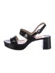 Prada Sport Patent Leather Slingback Sandals