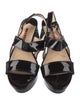 Prada Sport Patent Leather Slingback Sandals
