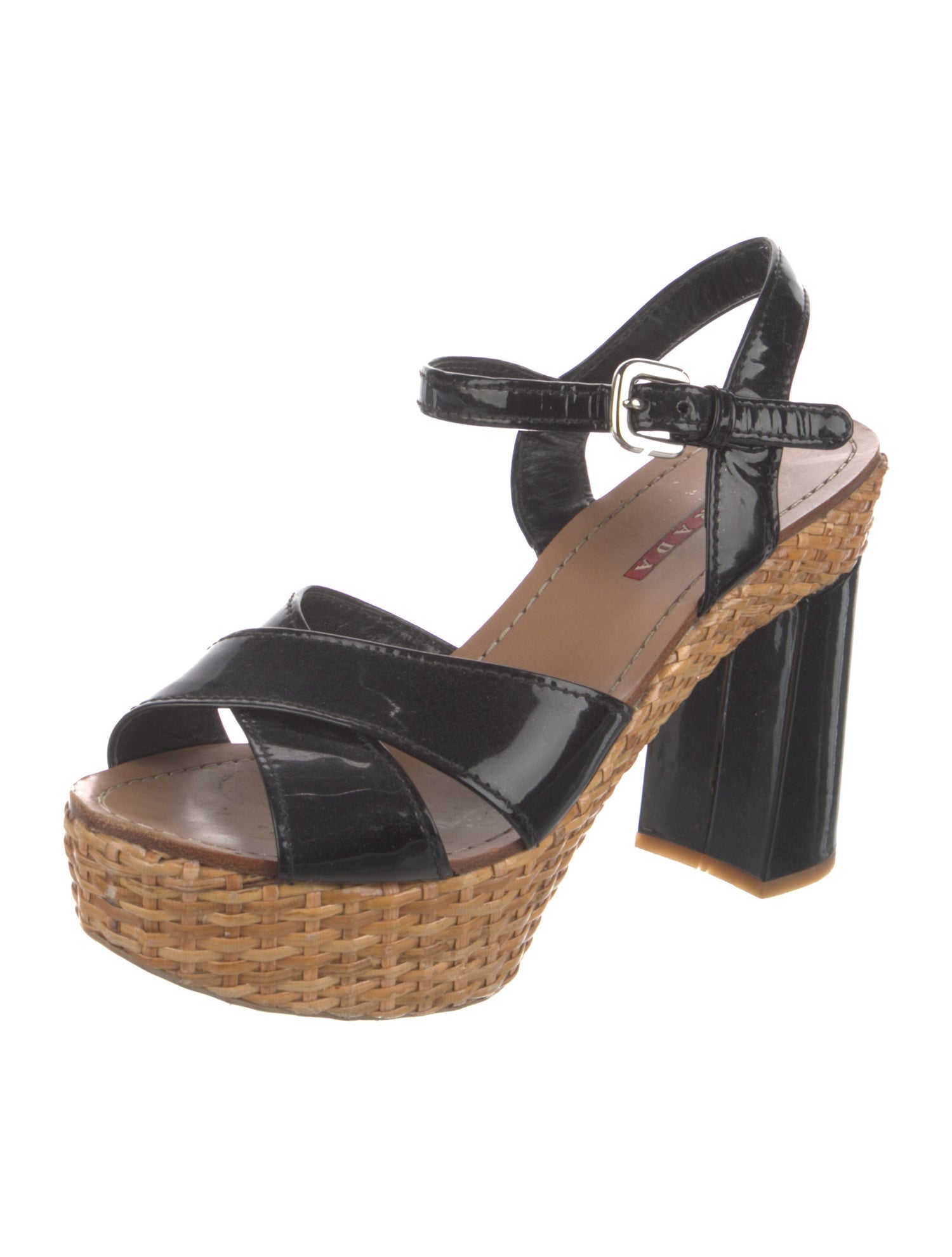 Prada Sport Patent Leather Sandals