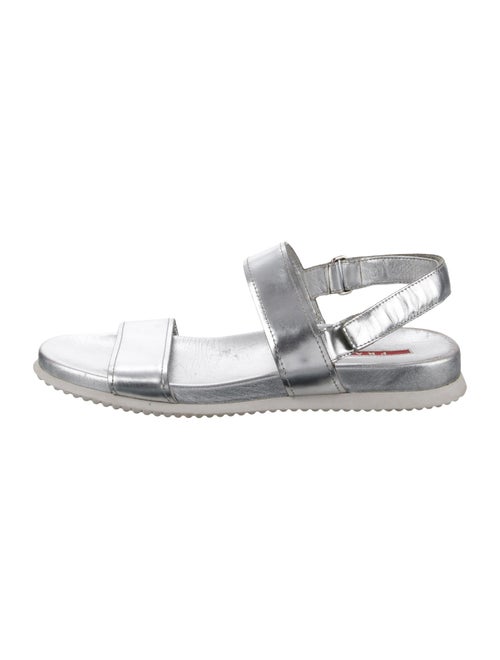 Prada Sport Late 2000's - Early 2010's Calfskin Slingback Sandals