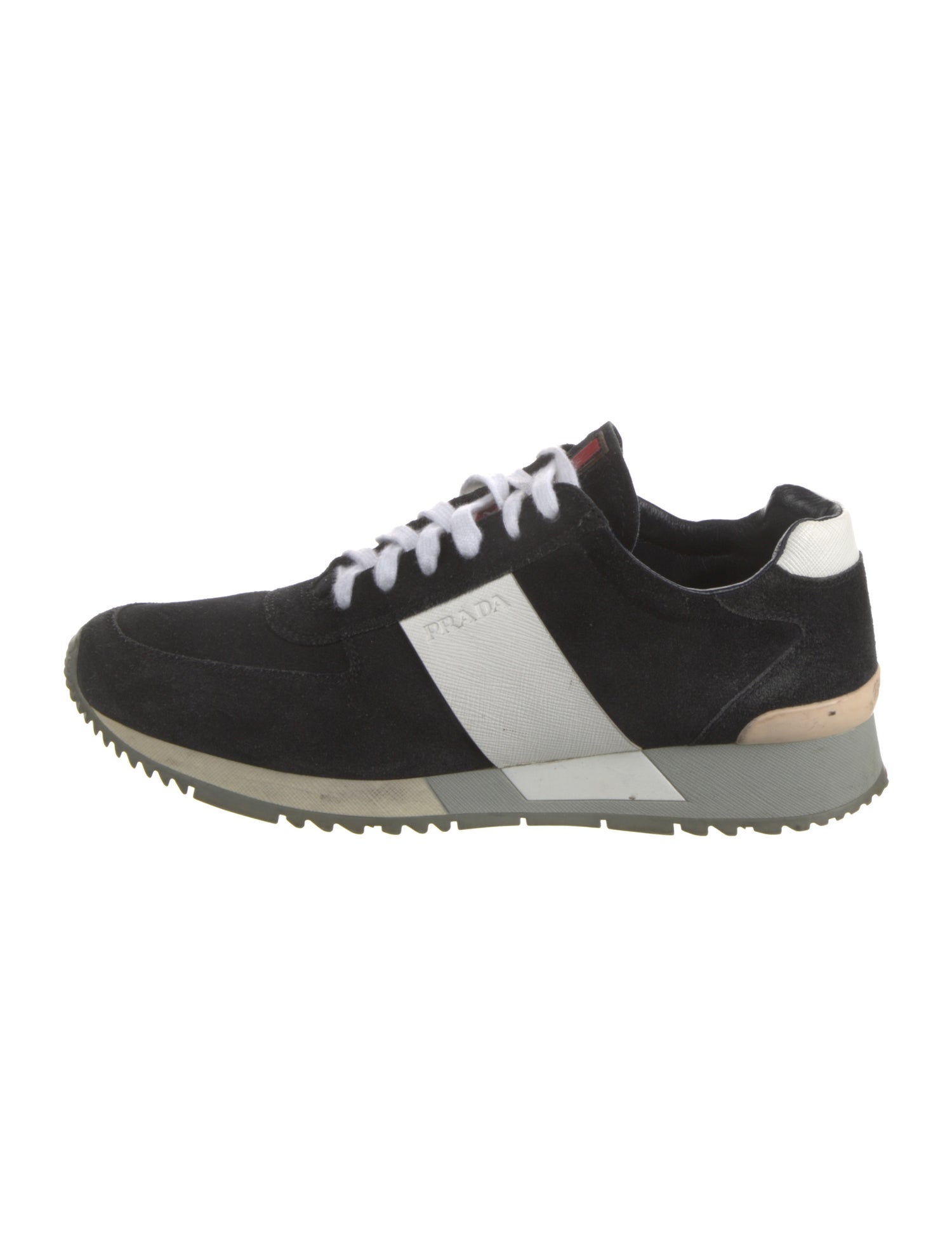 Prada Sport Saffiano Leather Suede Sneakers