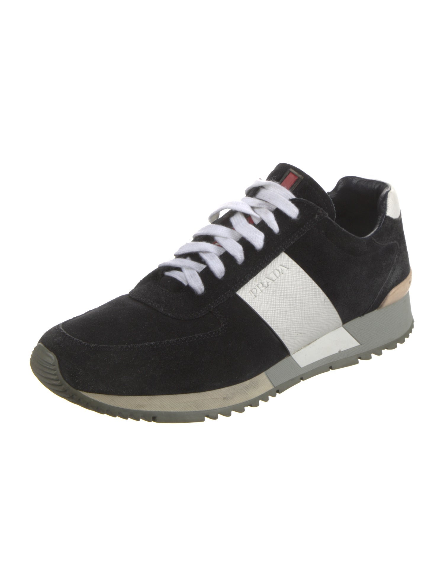 Prada Sport Saffiano Leather Suede Sneakers
