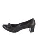 Prada Sport Leather Bow Accents Pumps