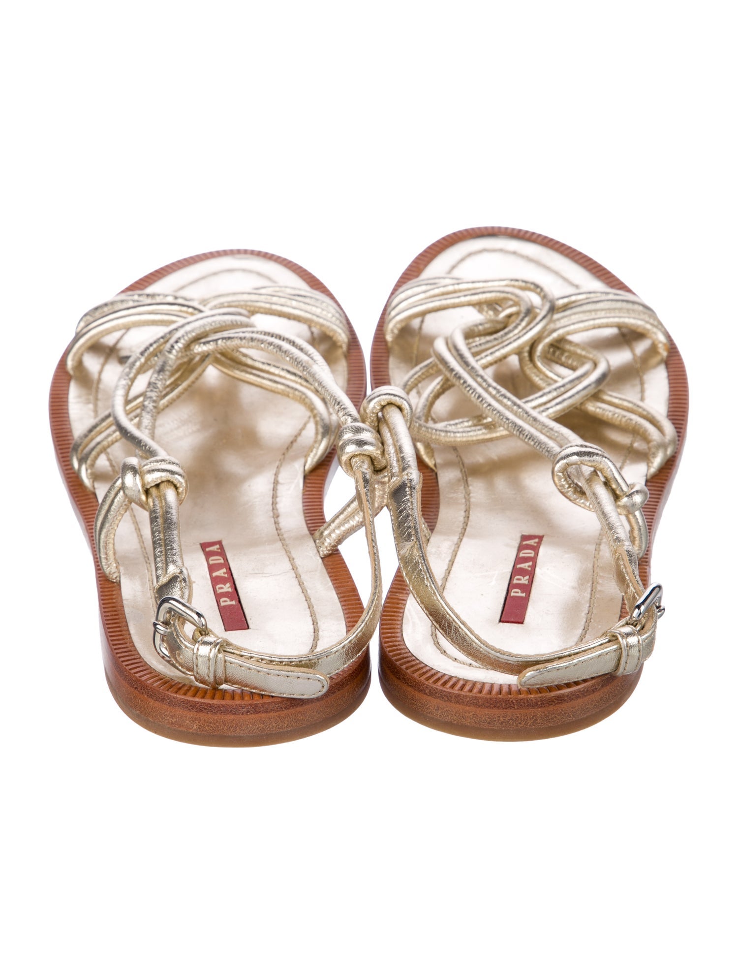 Prada Sport Leather Gladiator Sandals