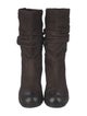 Prada Sport Leather Studded Accents Slouch Boots