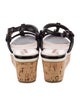 Prada Sport Leather T-Strap Sandals