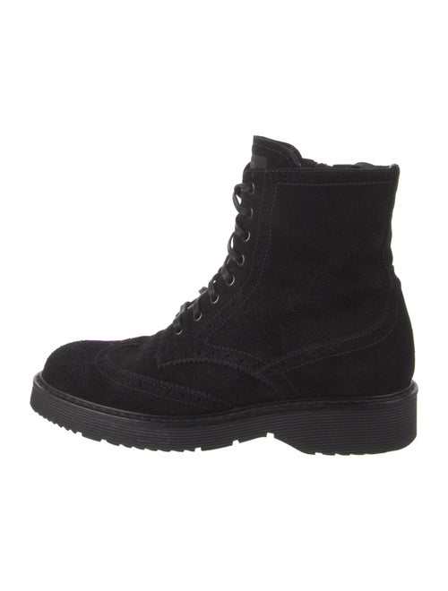 Prada Sport Suede Combat Boots